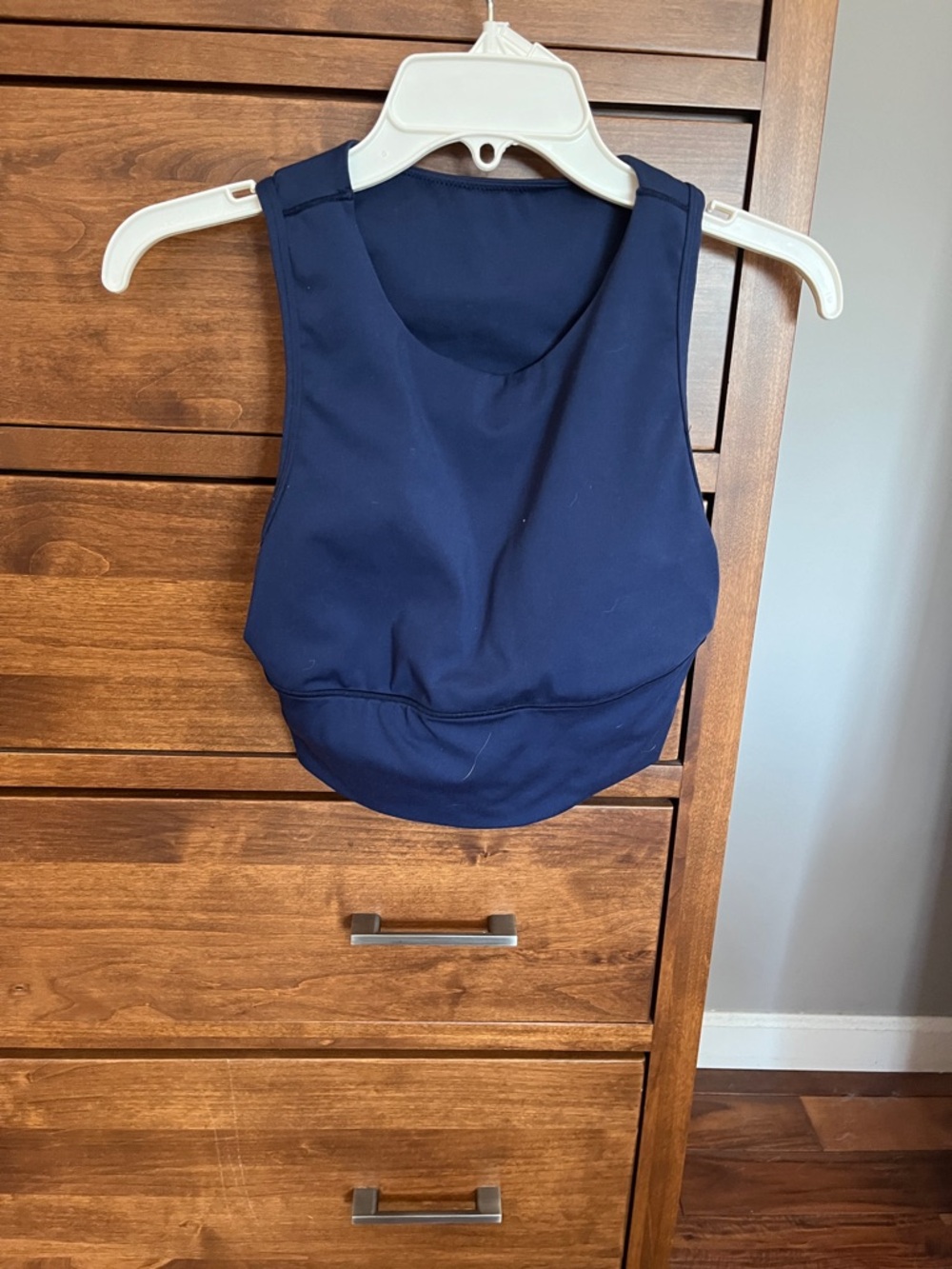 all in motion Navy Blue High Scoop Crop Tank Sports Bra